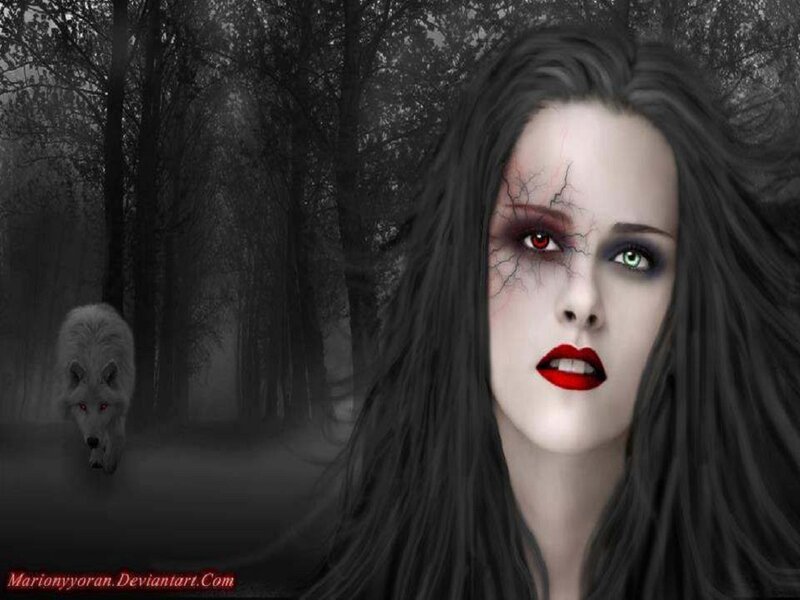 Woman with Cracked Face — Black, Dark, Eerie