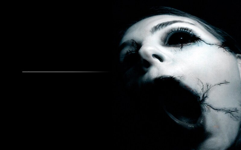 Woman with Cracked Face — Black, Dramatic, Photograph, Cracks