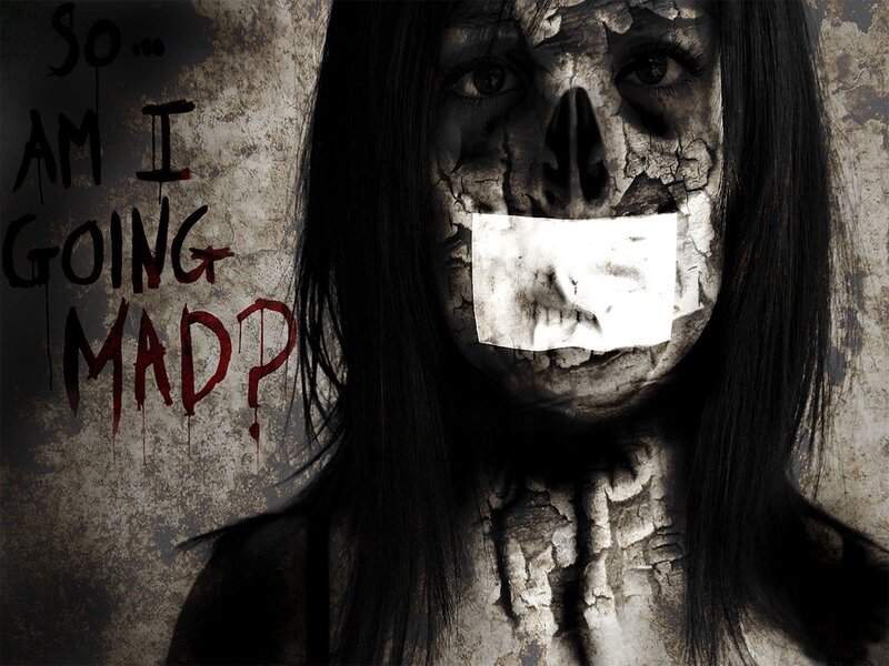 Woman with Cracked Skin — Black, Dark