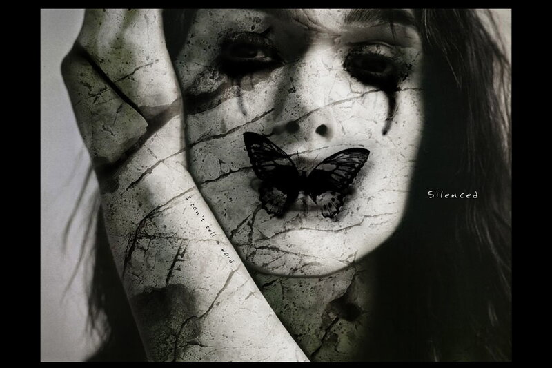 Woman with Cracked Skin — Black