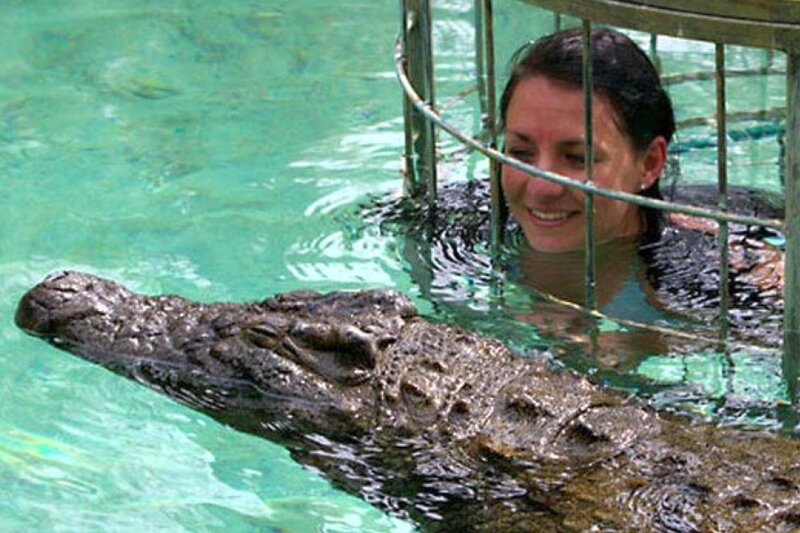 Woman with Crocodile