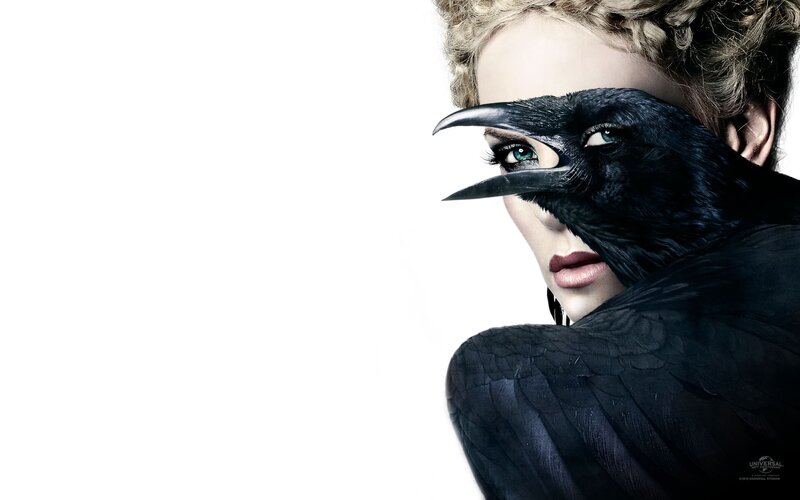 woman with crow on shoulder