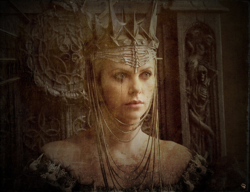 Woman with Crown and Blood