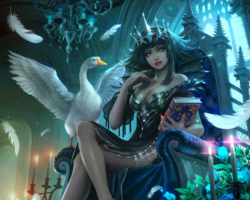 Woman with Crown and Book