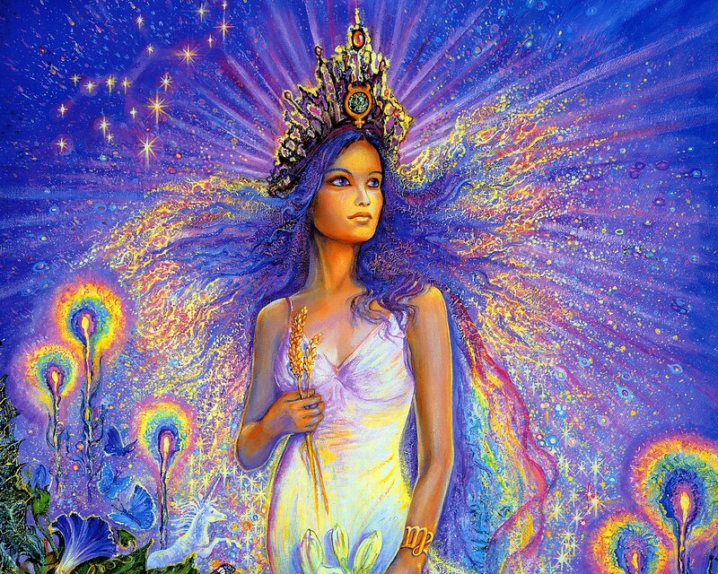 Woman with Crown and Wheat