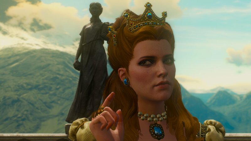 Woman with Crown — Brown, Dramatic