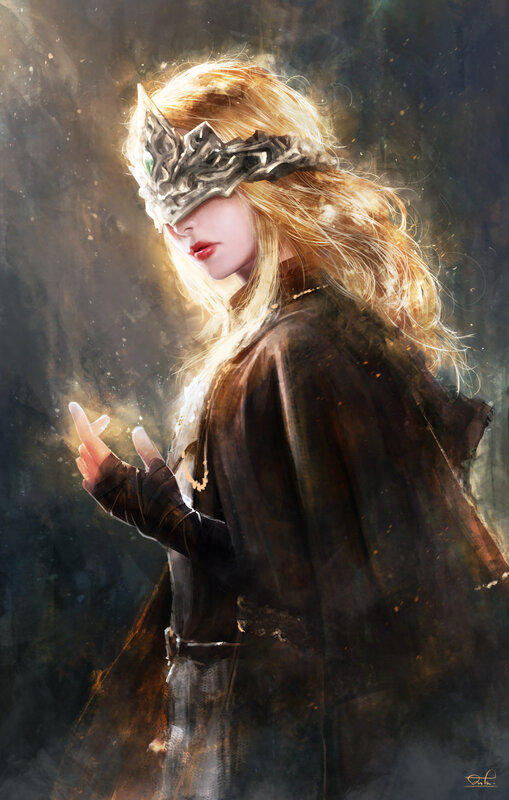 Woman with Crown Mask — Brown