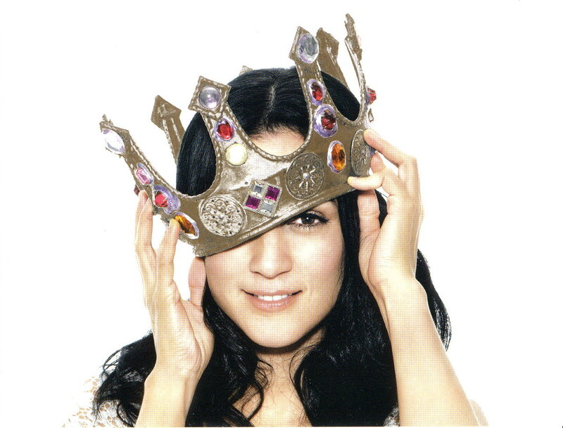 woman with crown mask