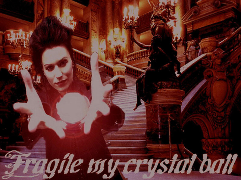 Woman with crystal ball