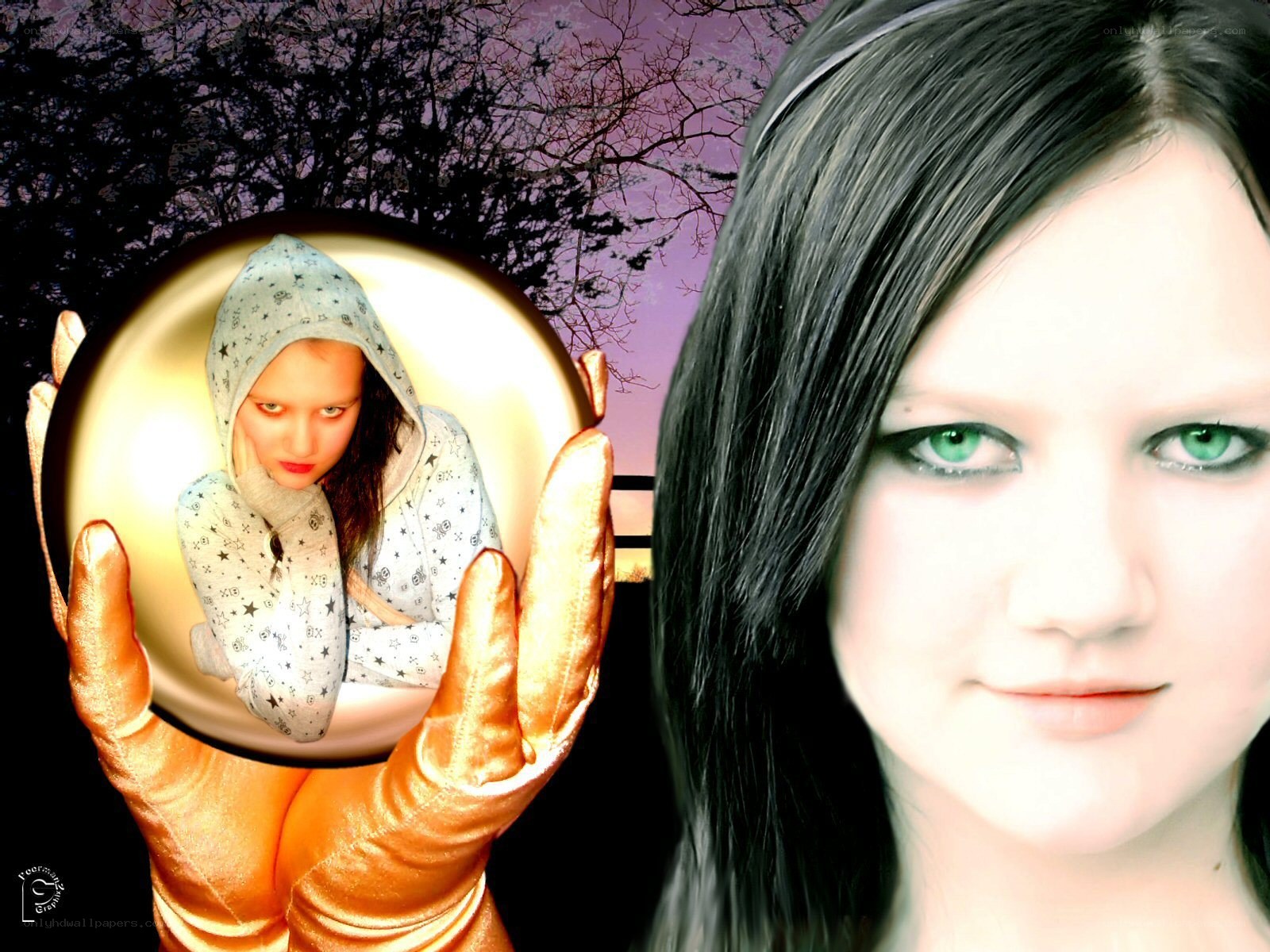 woman with crystal ball