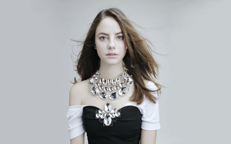woman with crystal necklace
