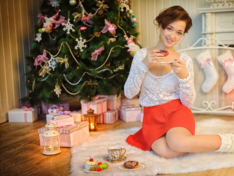 Woman with Cupcake