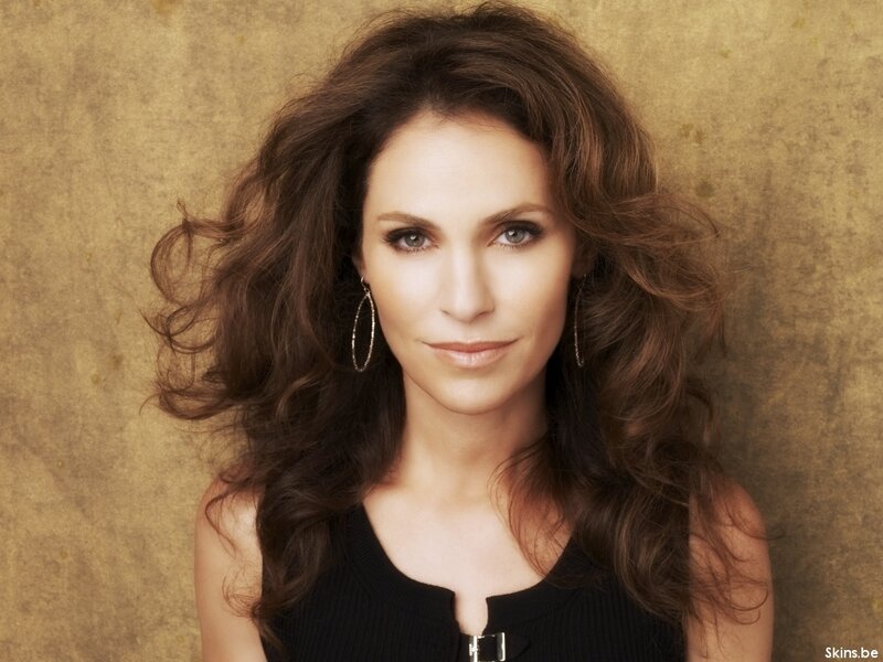 Woman with Curly Brown Hair — Neutral, Photograph