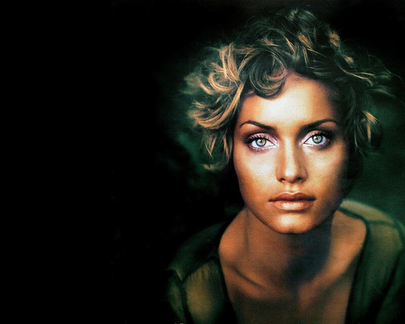 woman with curly hair