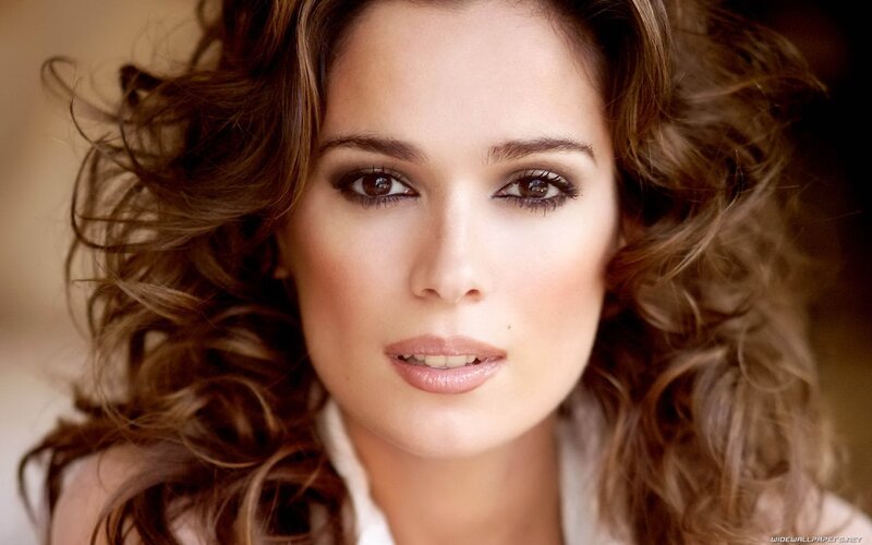 woman with curly hair
