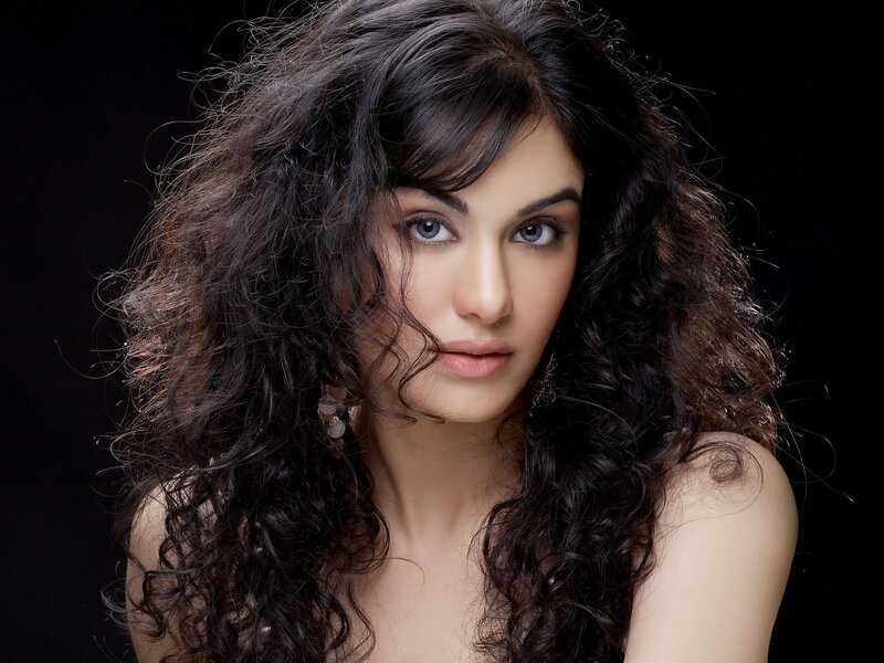 woman with curly hair