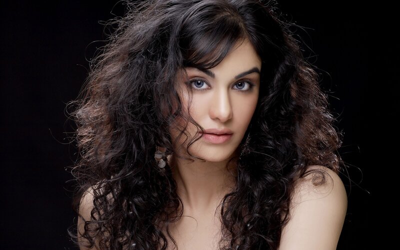 woman with curly hair