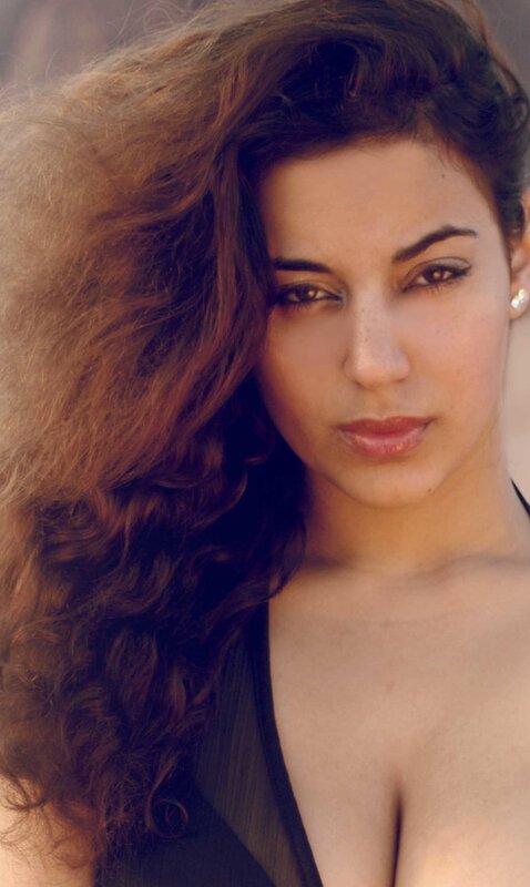 woman with curly hair