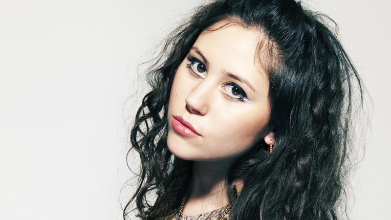 woman with curly hair