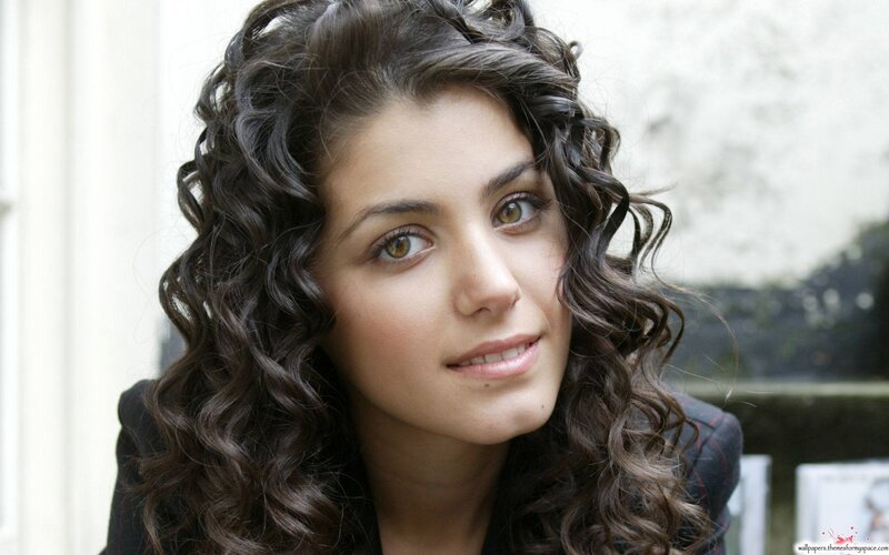 woman with curly hair