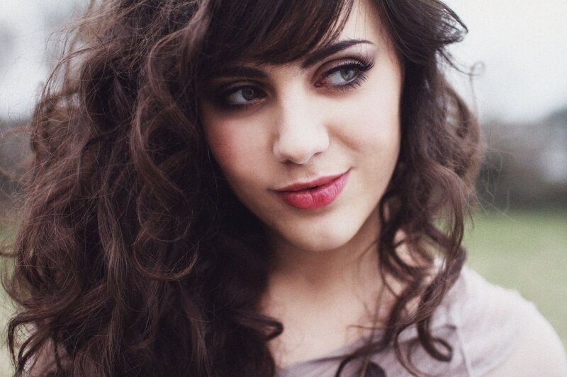 woman with curly hair