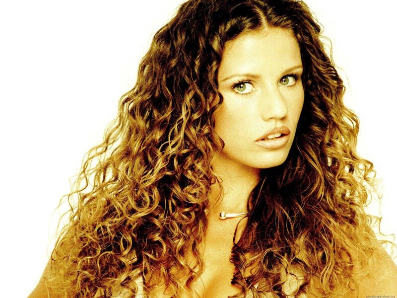 woman with curly hair