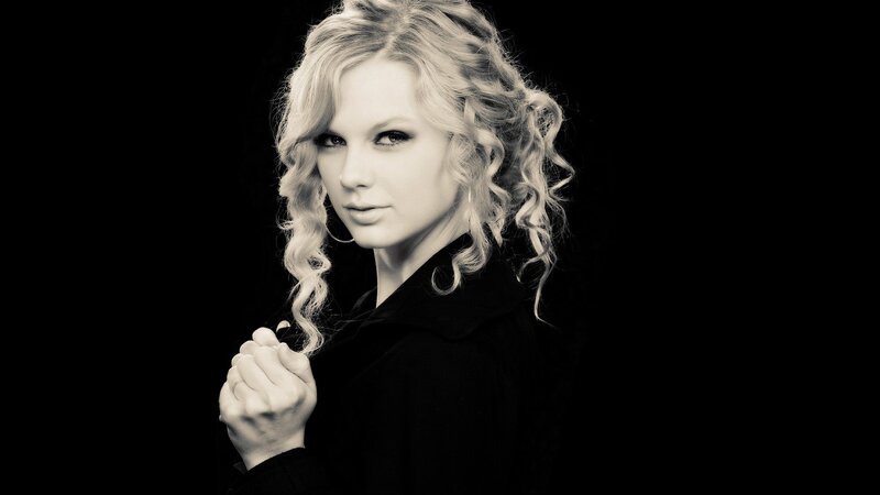 Woman with Curly Hair — Black, Dramatic, Photograph, Coat, Hand