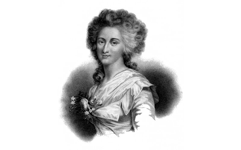 Woman with Curly Hair — Black, Serene, Illustration