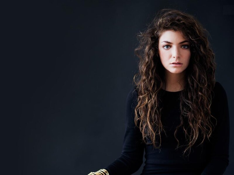 Woman with Curly Hair — Black, Serious, Photograph