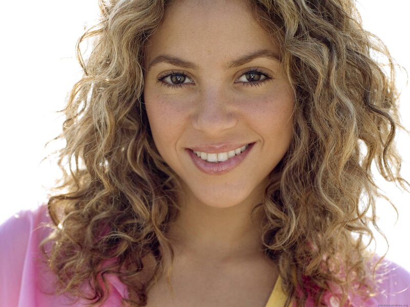 Woman with Curly Hair — Blonde, Happy, Photograph