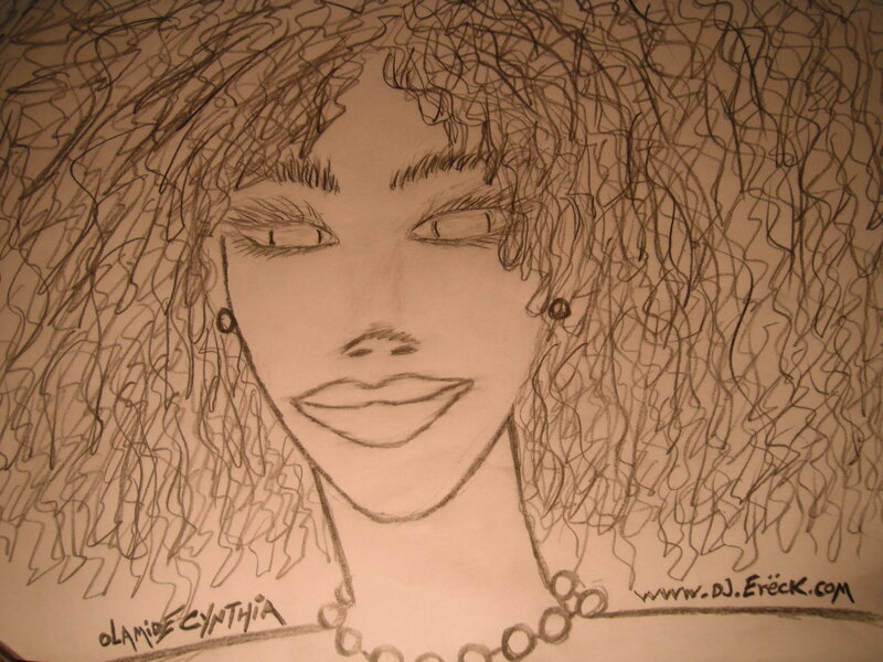Woman with Curly Hair — Brown, Calm, Illustration