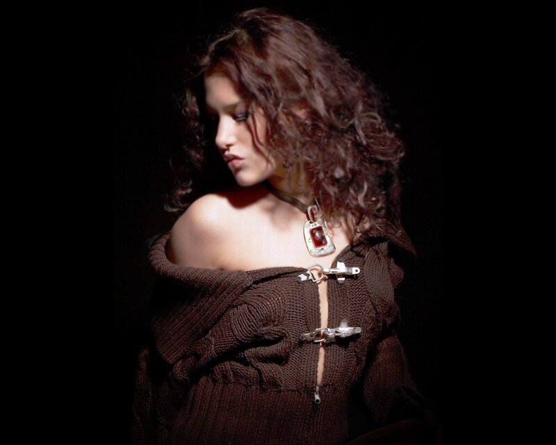 Woman with Curly Hair — Brown, Dramatic, Night