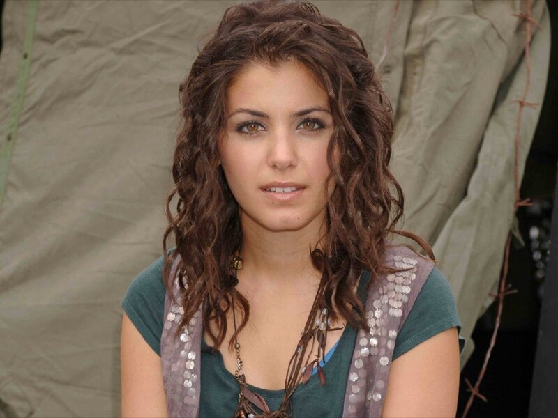 Woman with Curly Hair — Brown, Neutral, Photograph, T-shirt