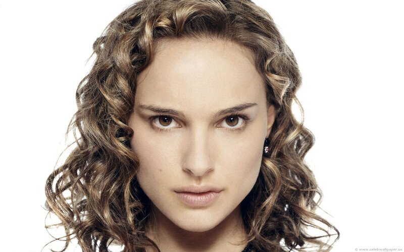 Woman with Curly Hair — White, Neutral, Photograph, Earring