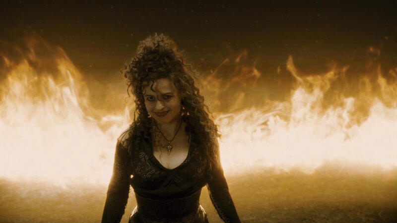 Woman with Curly Hair — Yellow, Dramatic, Photograph, Fire, Flames