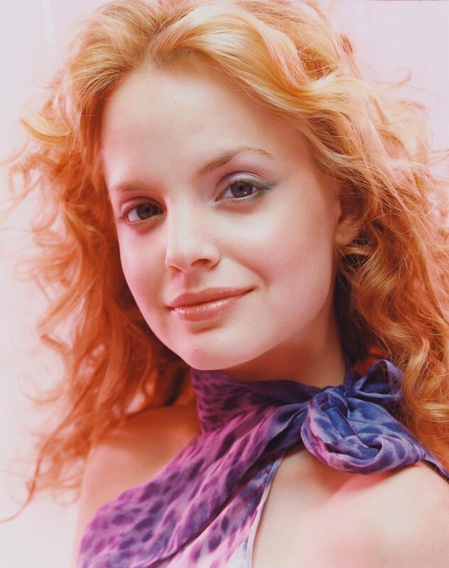 Woman with Curly Red Hair — Calm