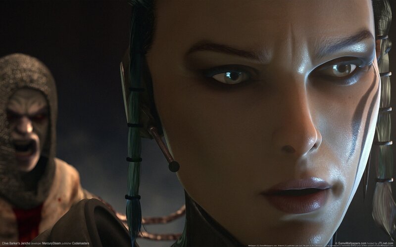 Woman with Cybernetic Implants — Black
