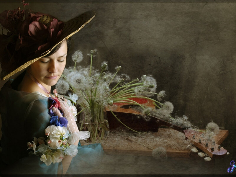 Woman with Dandelions