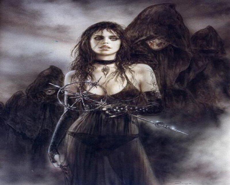 Woman with Dark Dress