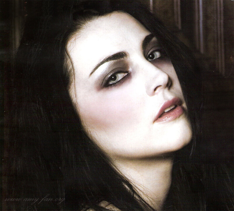 woman with dark eye makeup