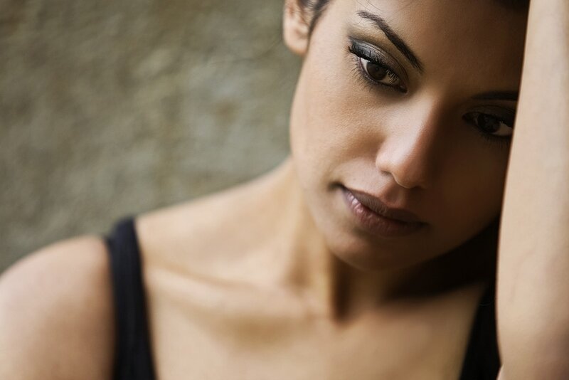 Woman with Dark Eyes — Brown