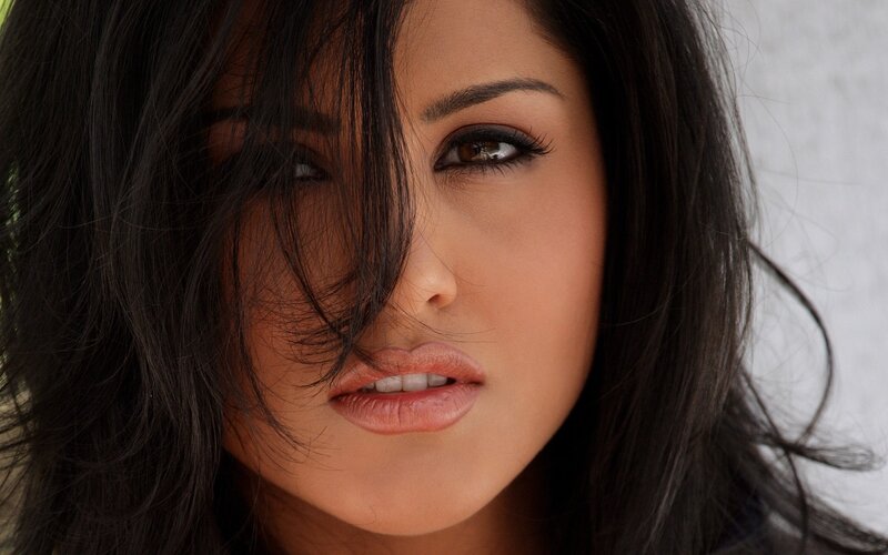 woman with dark hair