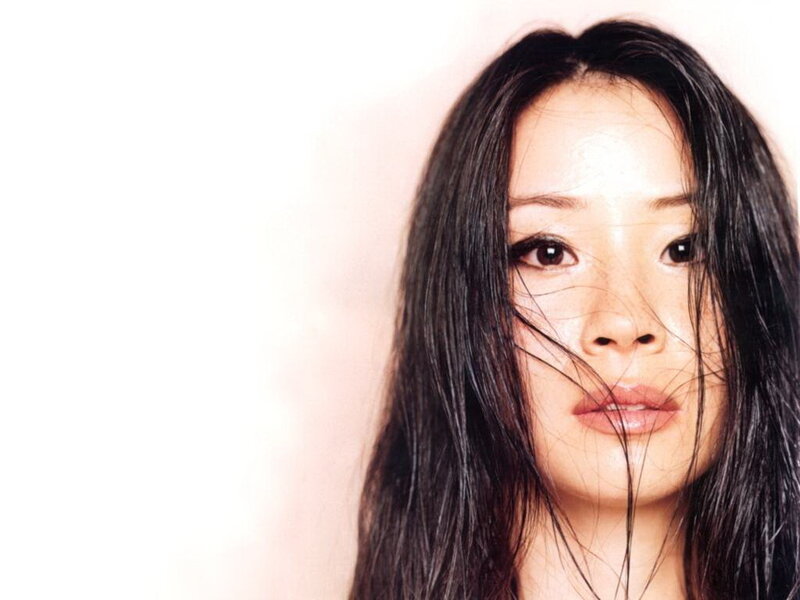 woman with dark hair