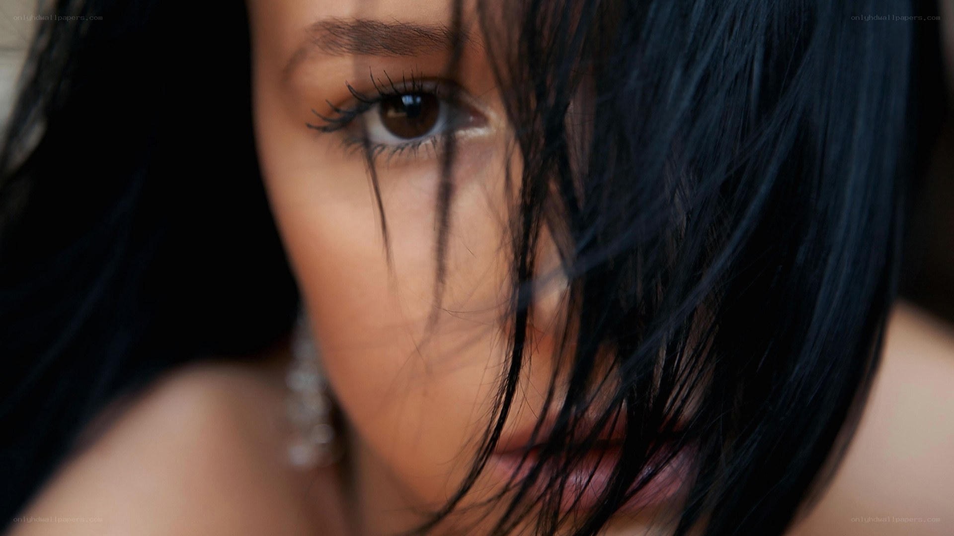 woman with dark hair
