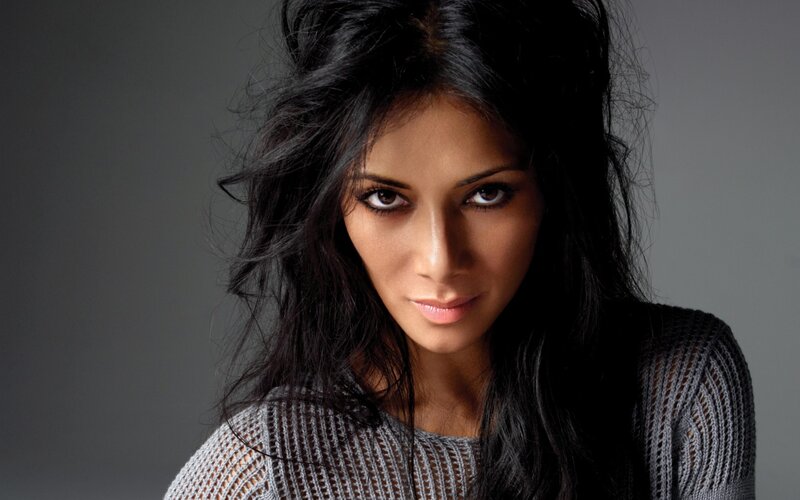 woman with dark hair