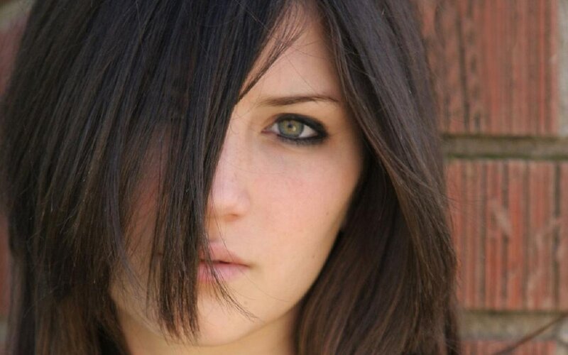 woman with dark hair