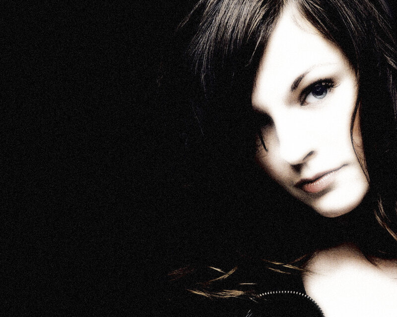 woman with dark hair