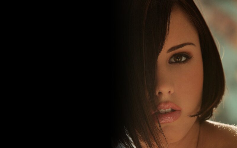 woman with dark hair