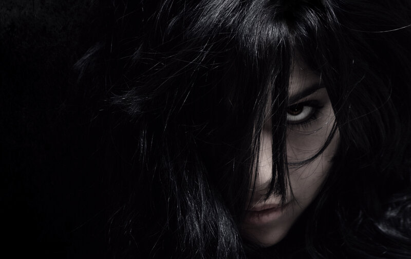 woman with dark hair