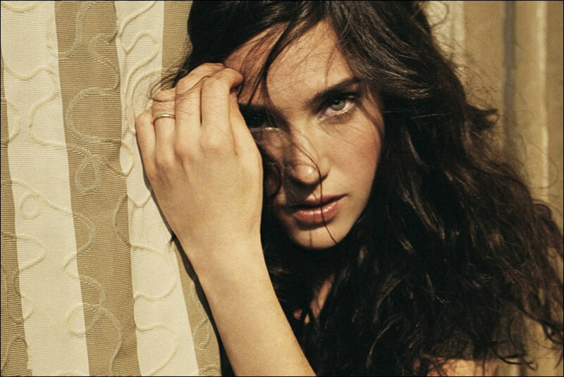 woman with dark hair